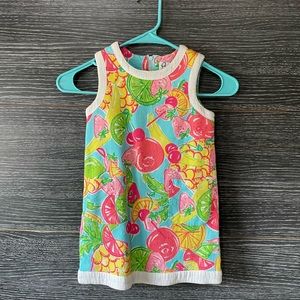 Lilly Pulitzer Vintage White Label knit Shift Dress Tutti Frutti